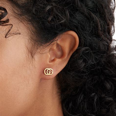 gold gucci earrings|goldsmiths gucci earrings.